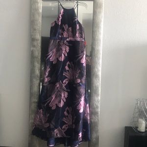 Pink and Navy Floral Dress 🎀